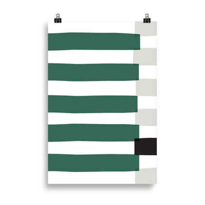 GREEN STRIPE Poster