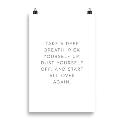START OVER Poster