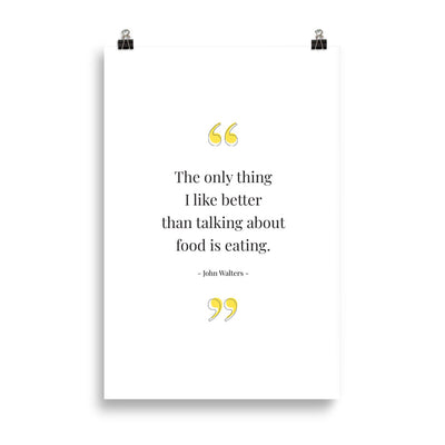 FOOD TALK Poster