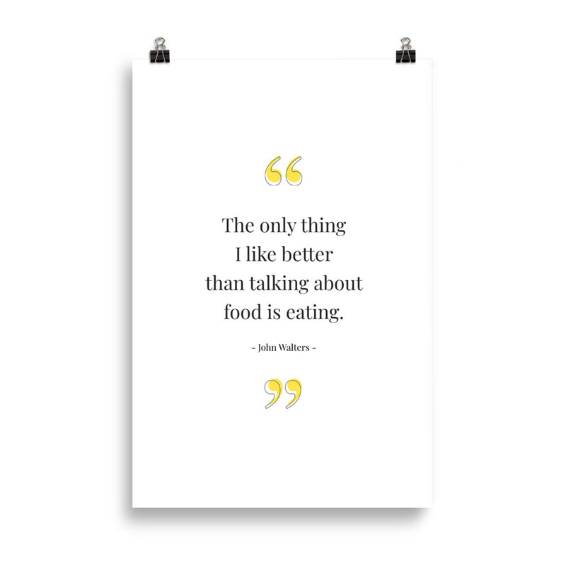 FOOD TALK Poster
