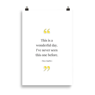 WONDERFUL DAY Poster
