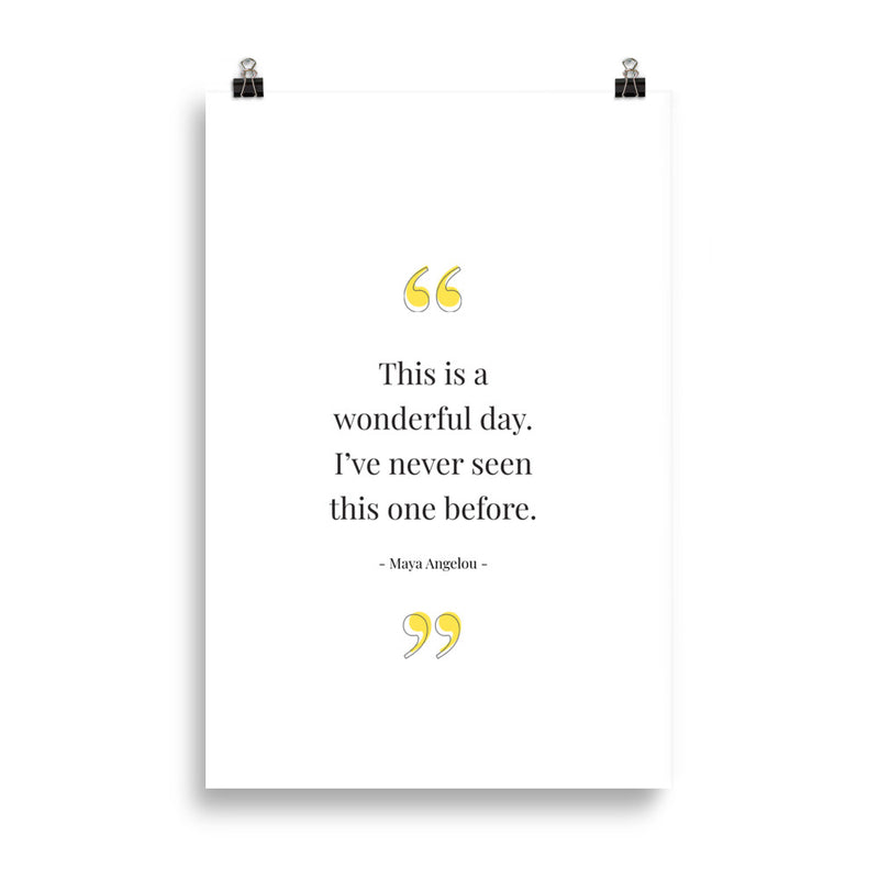 WONDERFUL DAY Poster