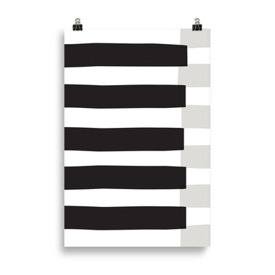 BLACK STRIPE Poster
