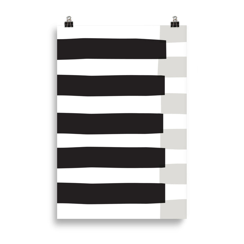 BLACK STRIPE Poster