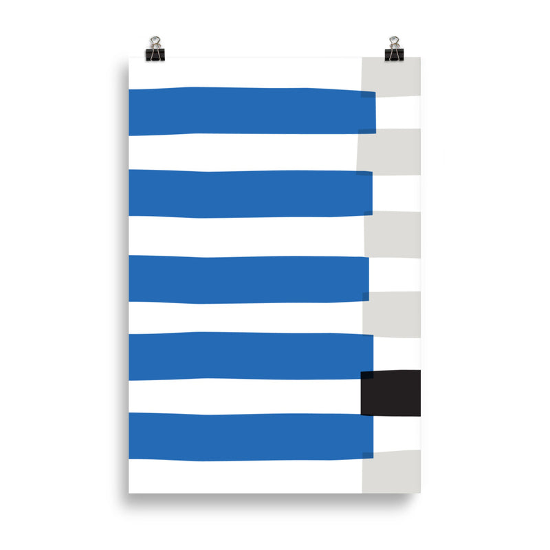 BLUE STRIPE Poster