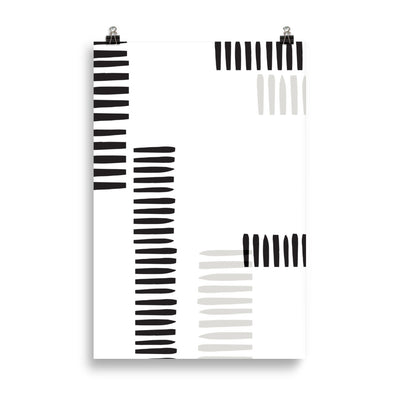 BLACK STRIPES Poster