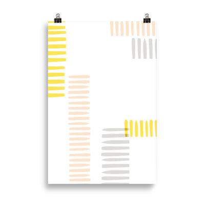 YELLOW STRIPES Poster