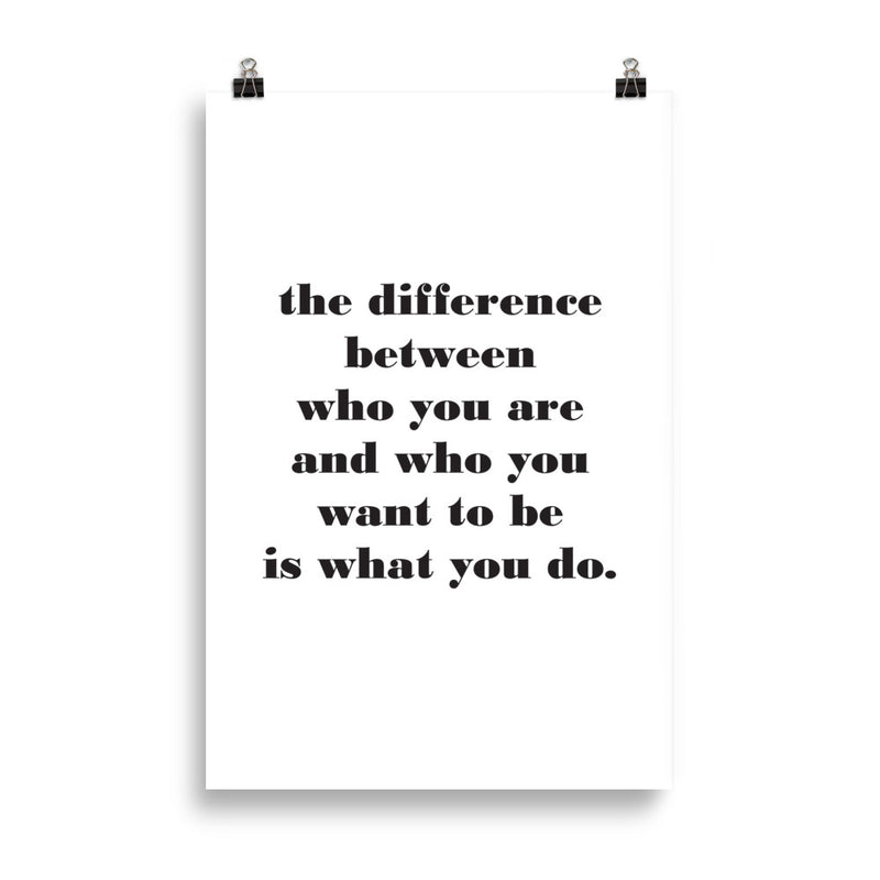 THE DIFFERENCE Poster