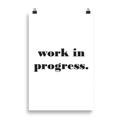WORK IN PROGRESS Poster