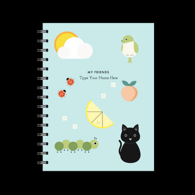 A5 Spiral Journal - My Friends - Mint