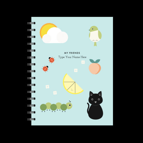 A5 Spiral Journal - My Friends - Mint