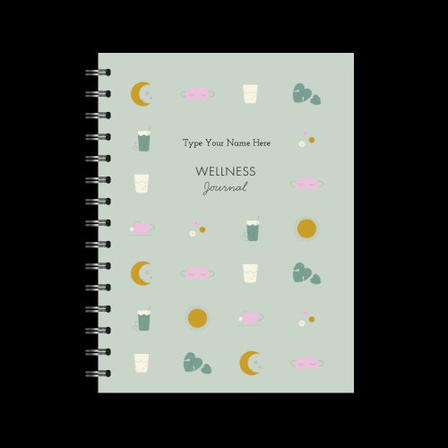 A5 Spiral Wellness Journal - Green