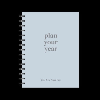 A5 Spiral Journal - Plan Your Year - Blue