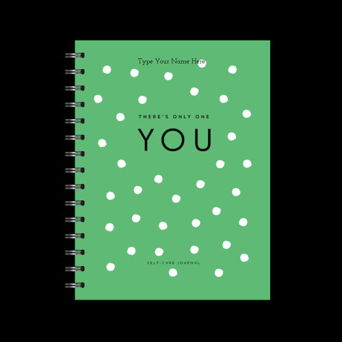 A5 Spiral Journal - Self-care - Dots - Green