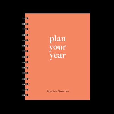 A5 Spiral Journal - Plan Your Year - Red