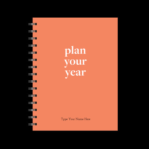 A5 Spiral Journal - Plan Your Year - Red