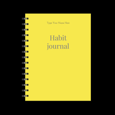 A5 Spiral Journal - Habit - Yellow