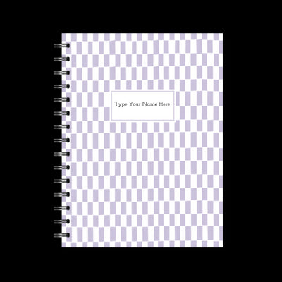 A5 Spiral Journal - Pattern - Lilac