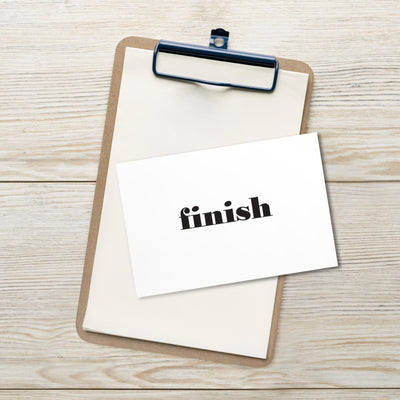 FINISH Art Card