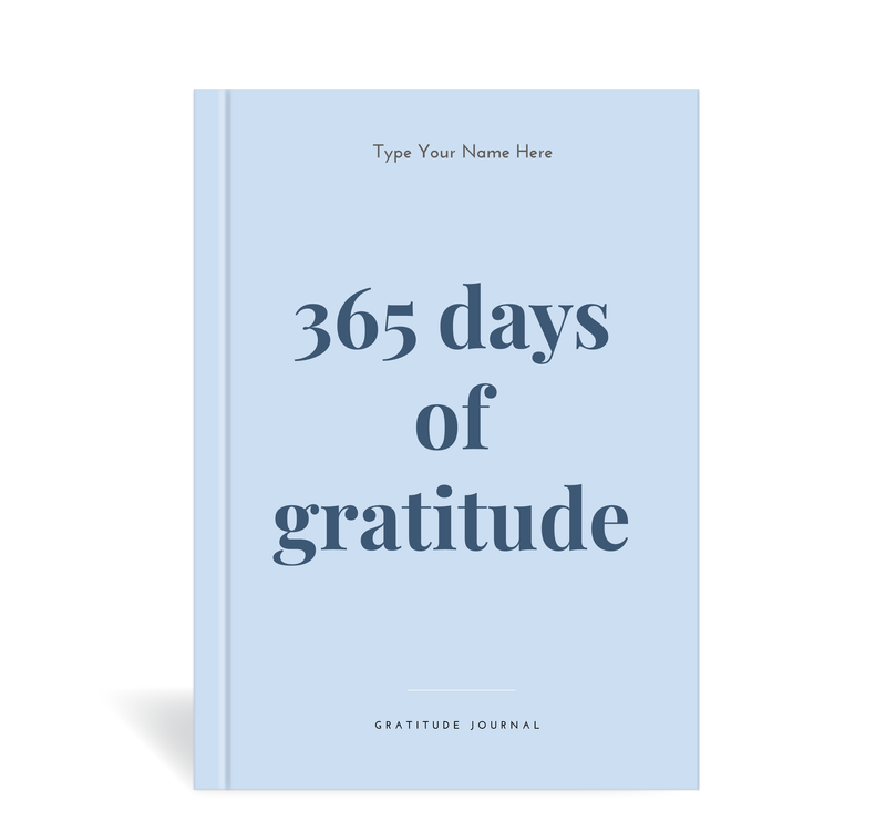A5 Journal - 365 Days of Gratitude - Blue