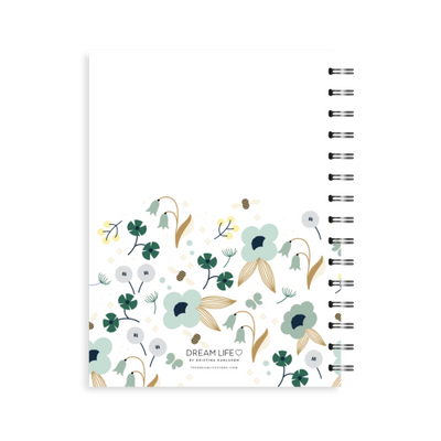 A5 2023 Spiral Week to a Page Diary - Spring - Green