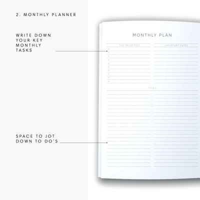 A5 2023 Vertical Weekly Diary - Stripe - Black