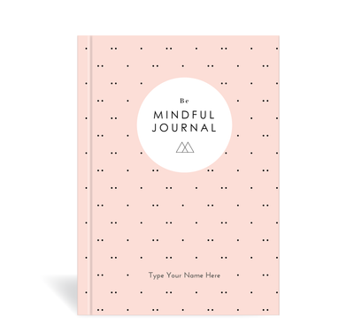 A5 Journal - Be Mindful Journal - Peach