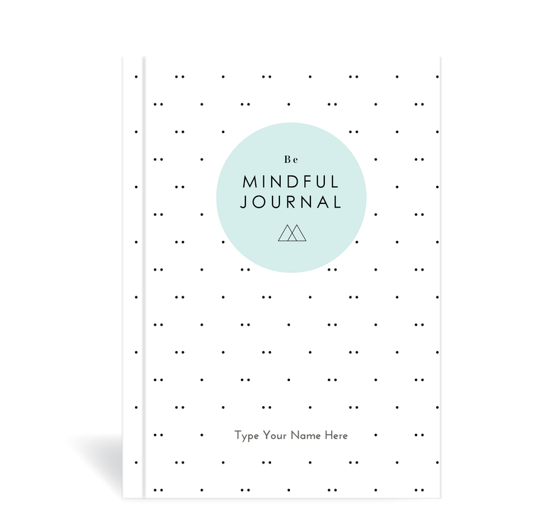 A5 Journal - Be Mindful Journal - White