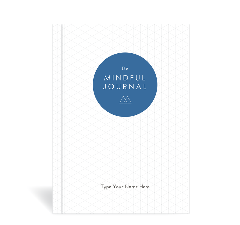 A5 Journal - Be Mindful Journal - White