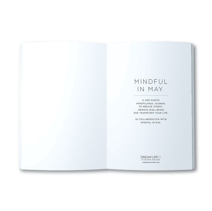 A5 Journal - Be Mindful Journal - White