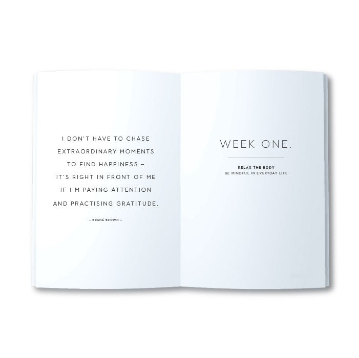 A5 Journal - Be Mindful Journal - White