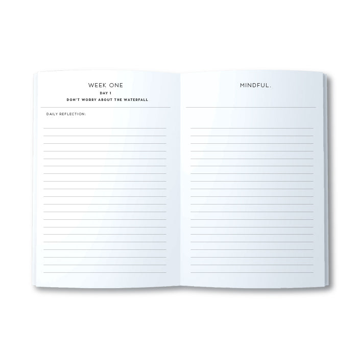 A5 Journal - Be Mindful Journal - White