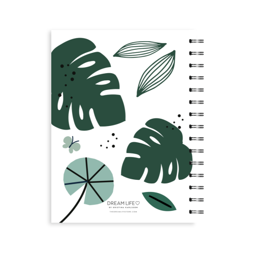 A5 2024 Spiral Student Diary - Monstera