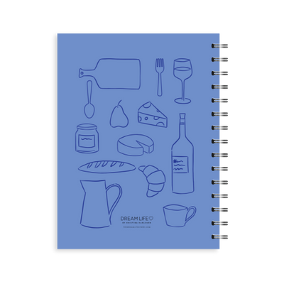 A5 Spiral Recipe Journal - Mum's Recipes - Cornblue