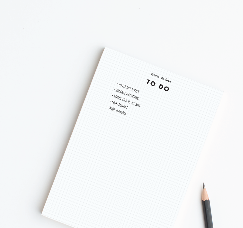 A4 To Do Notepad - Grid