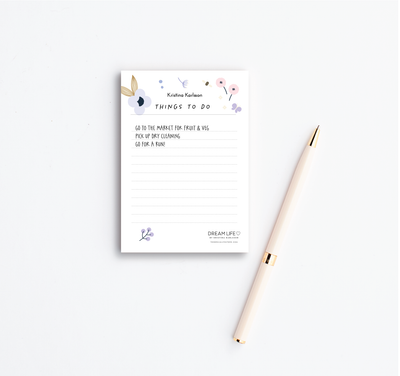 A6 Things To Do Notepad - Spring - Lilac