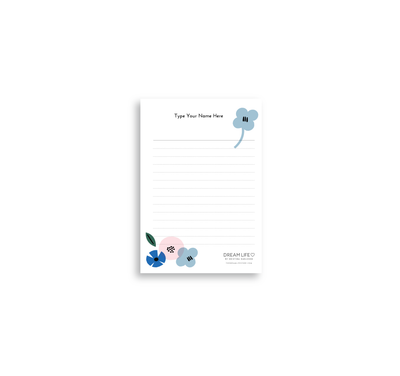 A6 Notepad - Summer - Blue