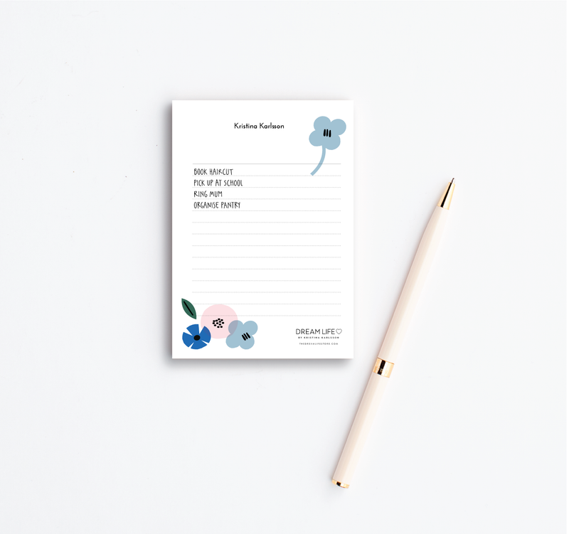 A6 Notepad - Summer - Blue