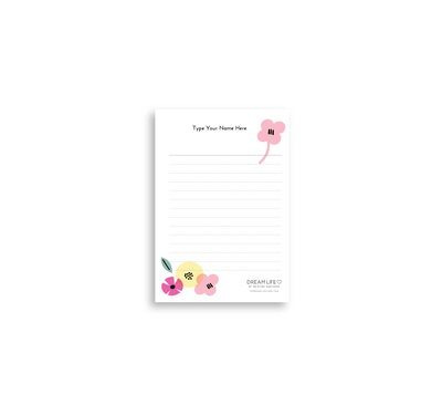 A6 Notepad - Summer - Pink