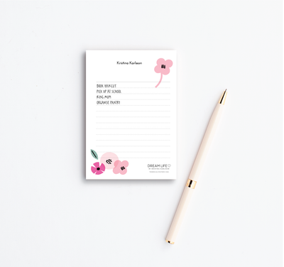 A6 Notepad - Summer - Pink