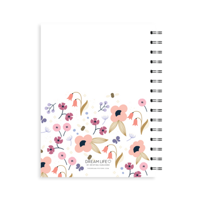 A5 2023 Spiral Vertical Weekly Diary – Spring - Pink