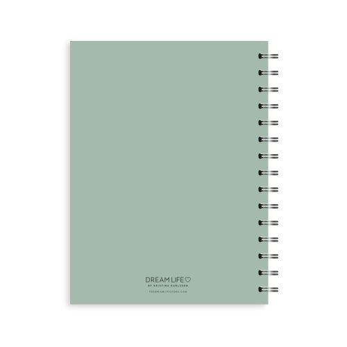 A5 Spiral Planner Undated - Plan It Out - Green