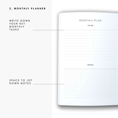 A5 Spiral Planner Undated - Plan It Out - Pink