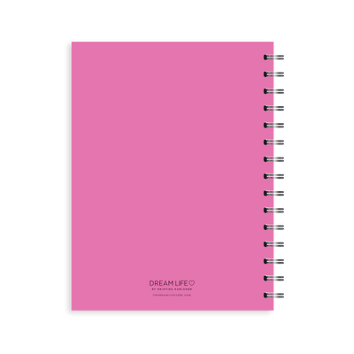 A5 Spiral Journal - Bucket List - Pink