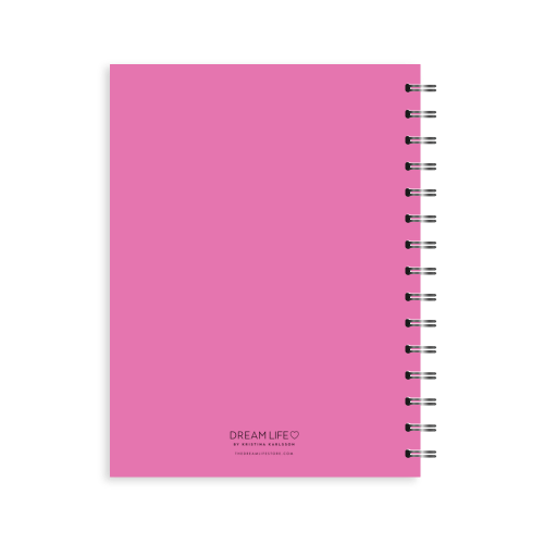 A5 Spiral Journal - Bucket List - Pink