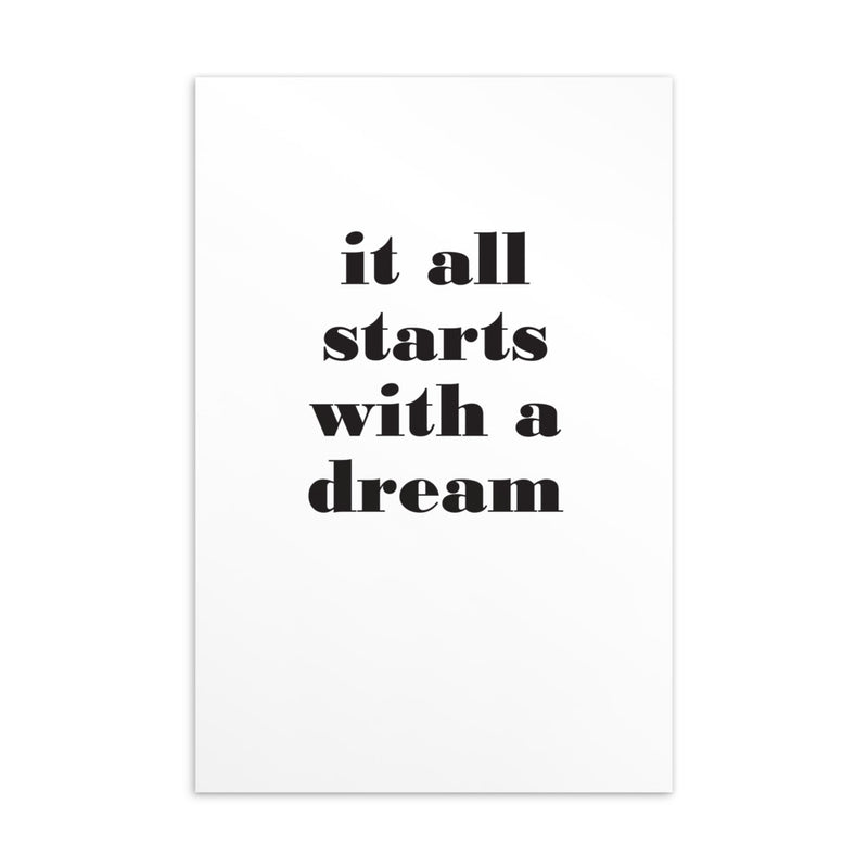 IT ALL STARTS Art Card