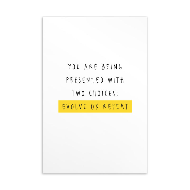 TWO CHOICES Art Card