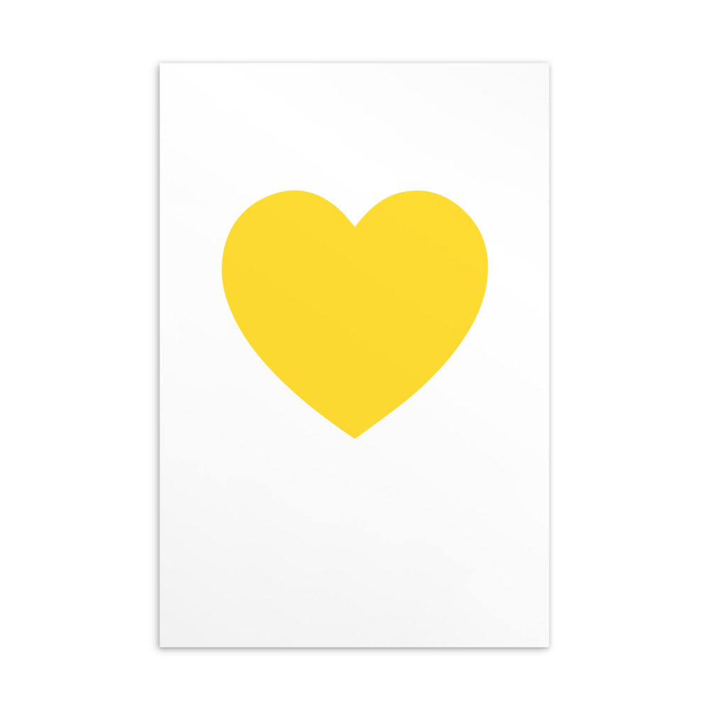 YELLOW HEART Art Card – Dream Life
