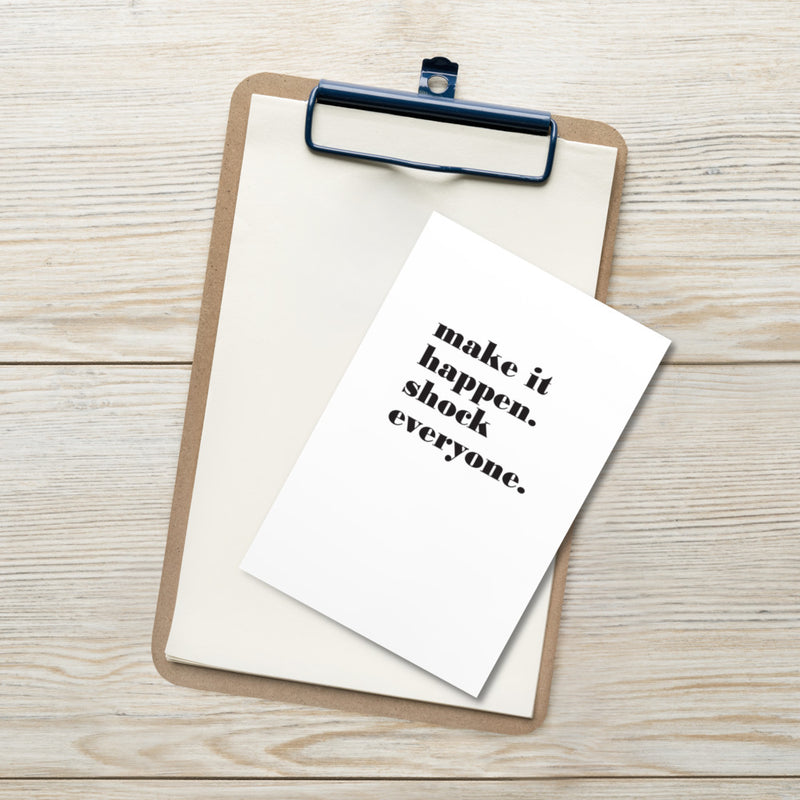MAKE IT HAPPEN Art Card