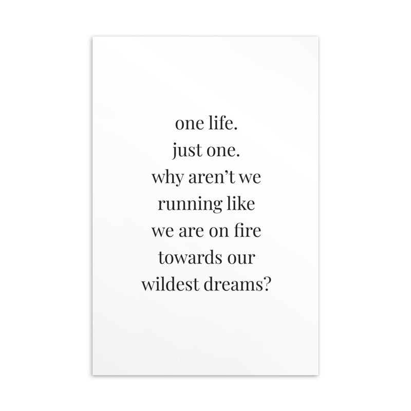 ONE LIFE Art Card